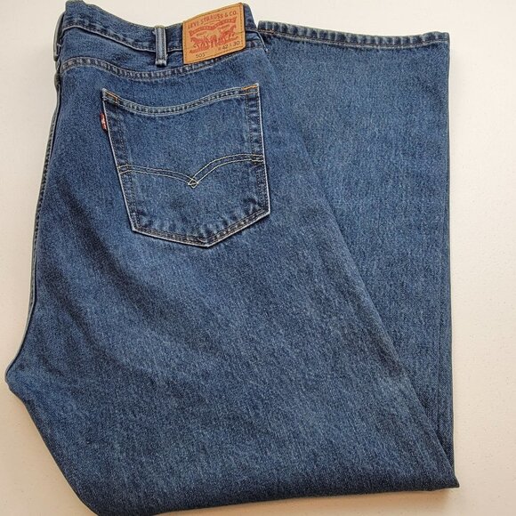 Levi's 505 Jeans Men's 42 x 30  Blue Medium Wash Straight Leg Cotton - Picture 1 of 7